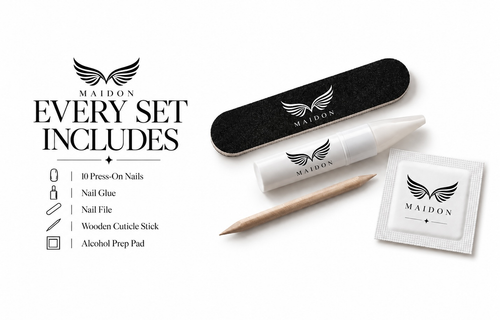 Blue Folk Art Press On