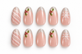 Frosted Holly Press On