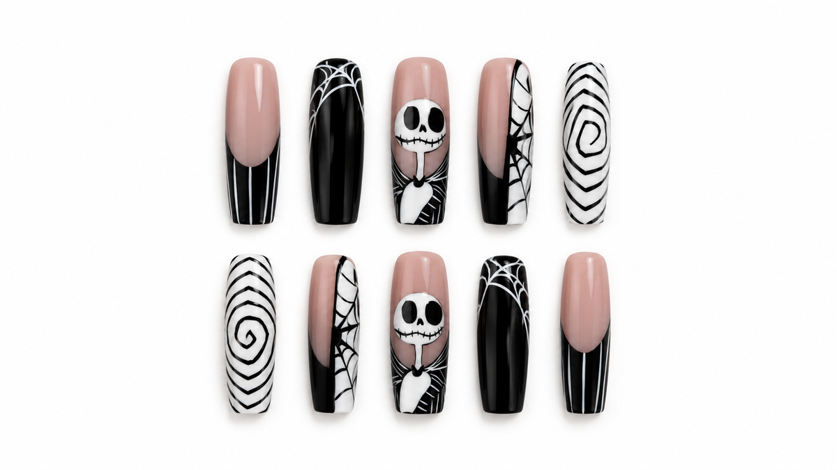 Halloween Skull Press On