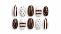 Mocha Dots Press On