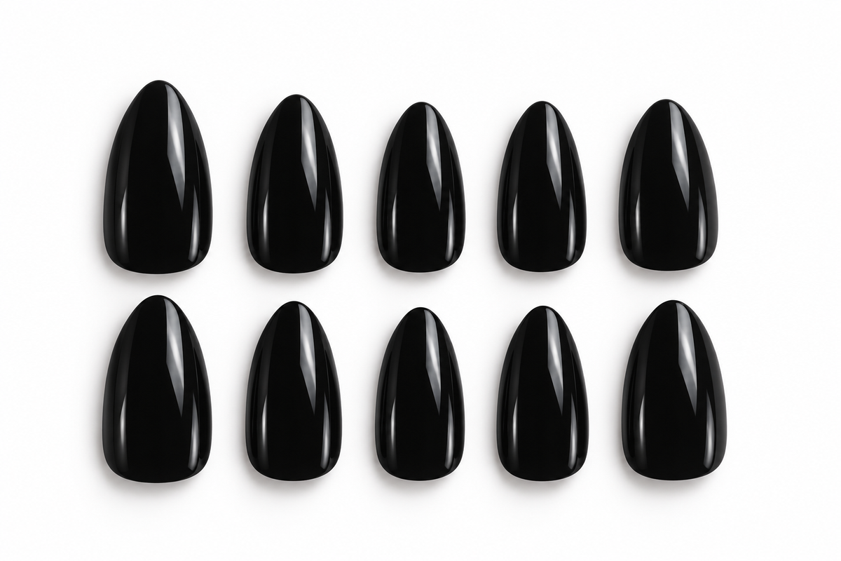 Onyx Black Press On