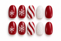 Snowflake Candy Press On