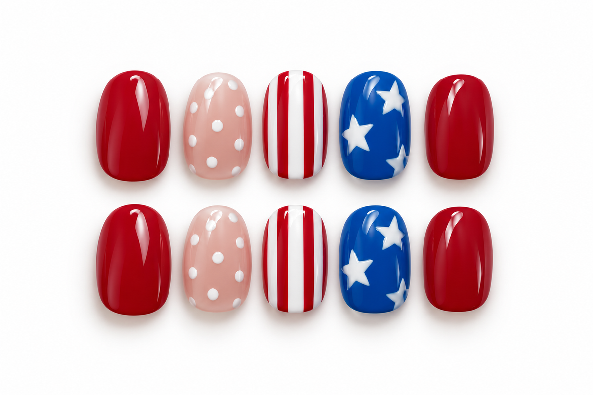 Stars and Stripes Press On