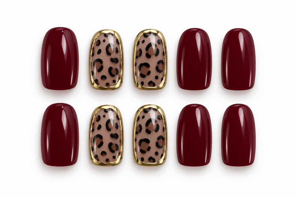 Wild Burgundy Press On